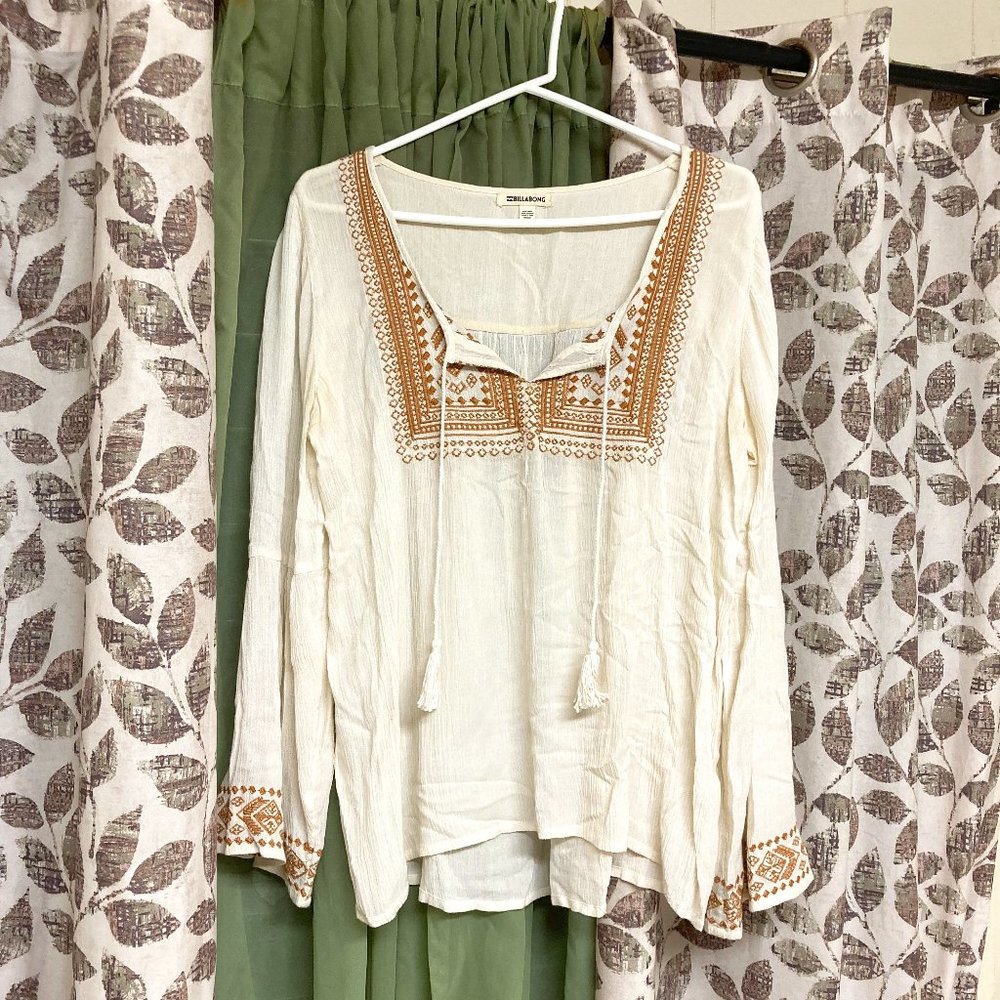 Billabong Women's Flowy Long Sleeve Top